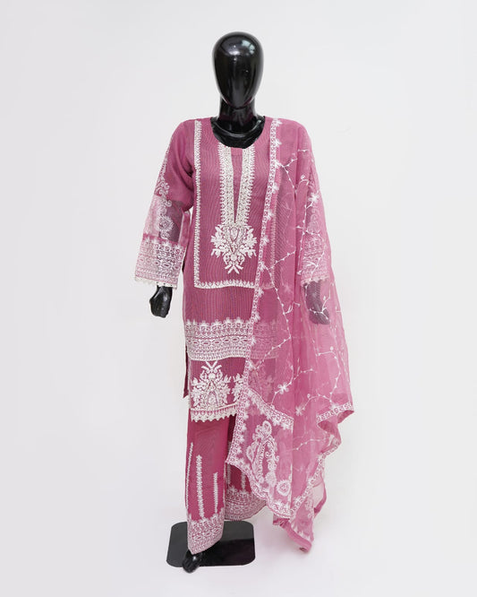 3PC Khaddi Net Kamiz Kurta Shalwar