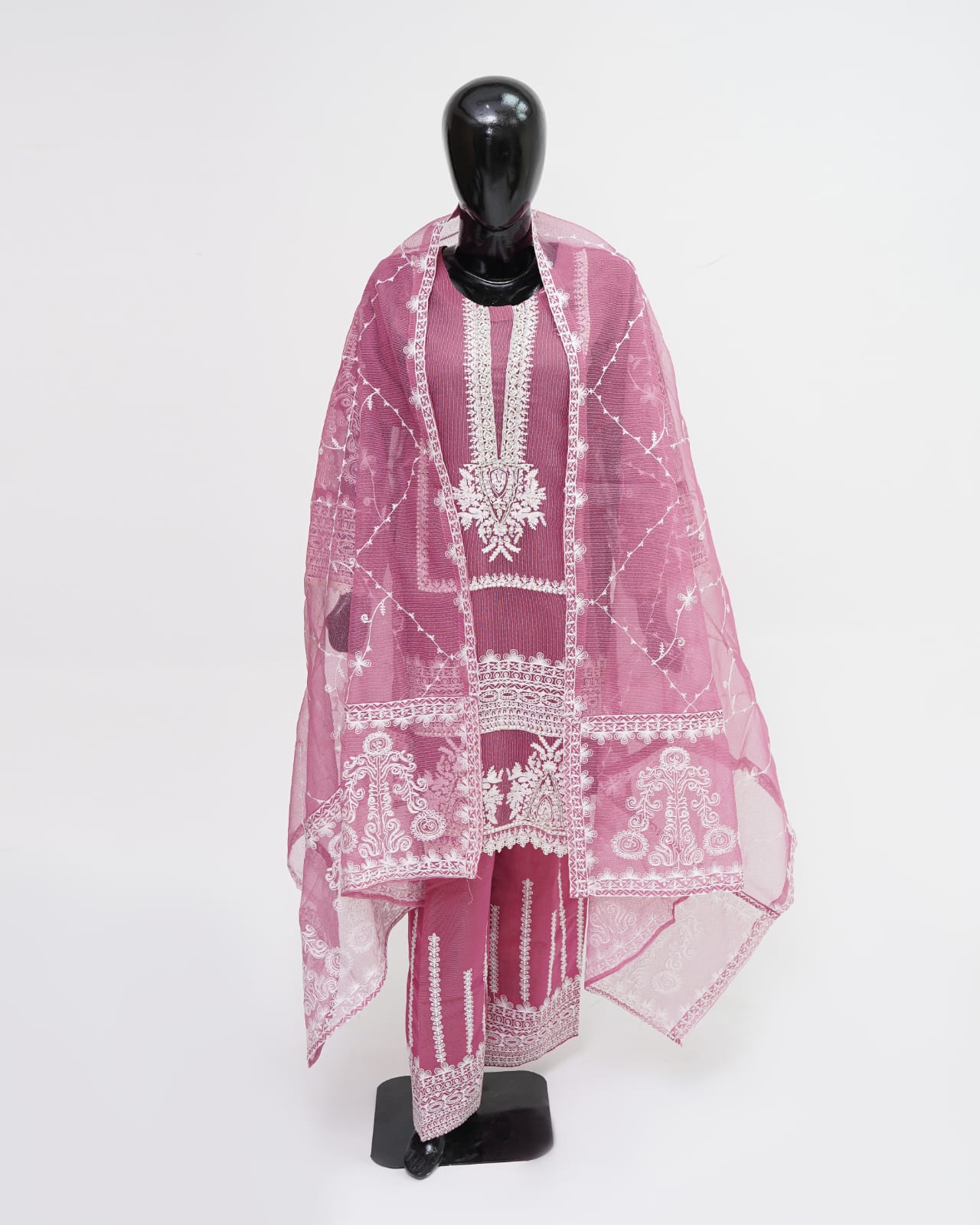 3PC Khaddi Net Kamiz Kurta Shalwar