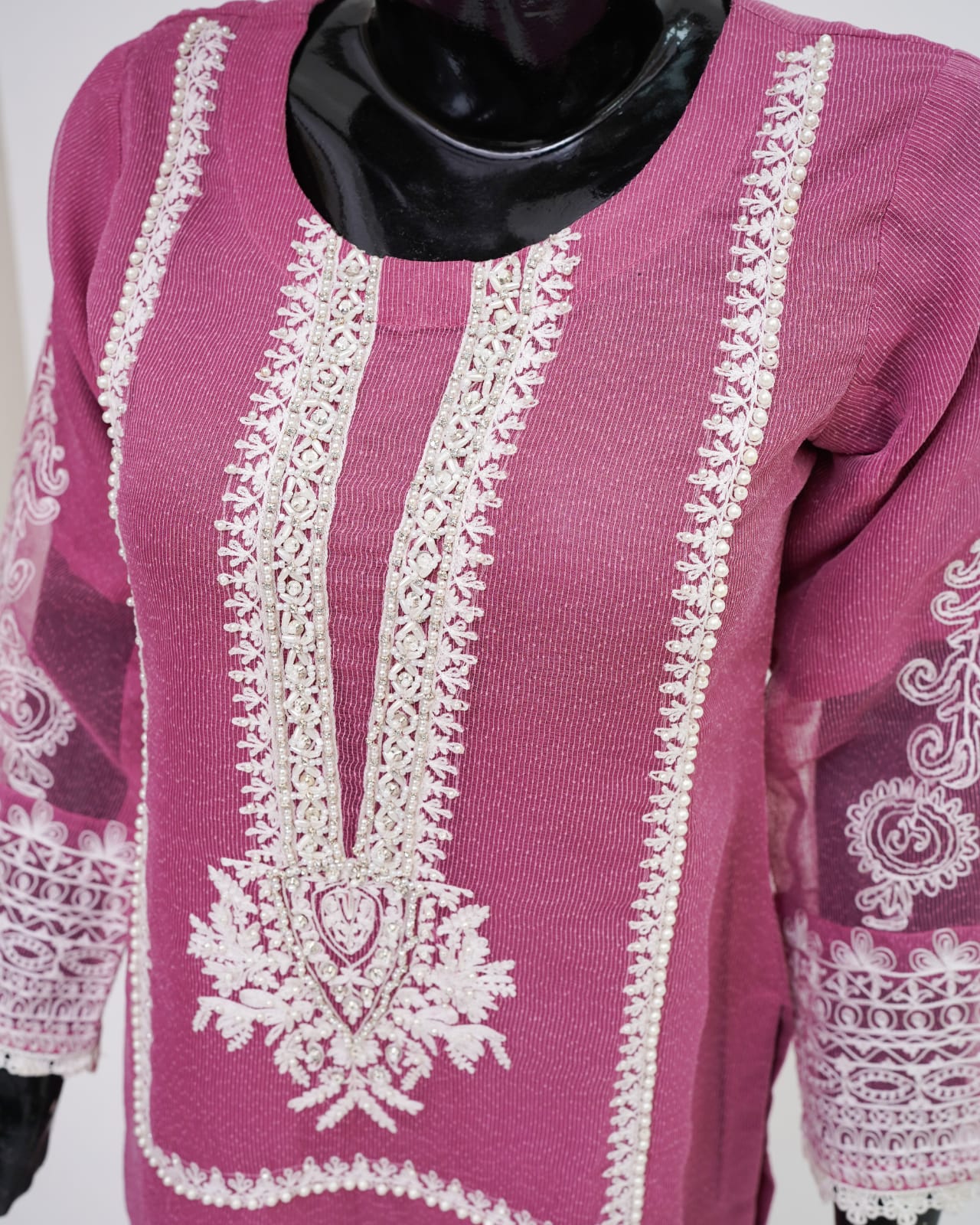 3PC Khaddi Net Kamiz Kurta Shalwar