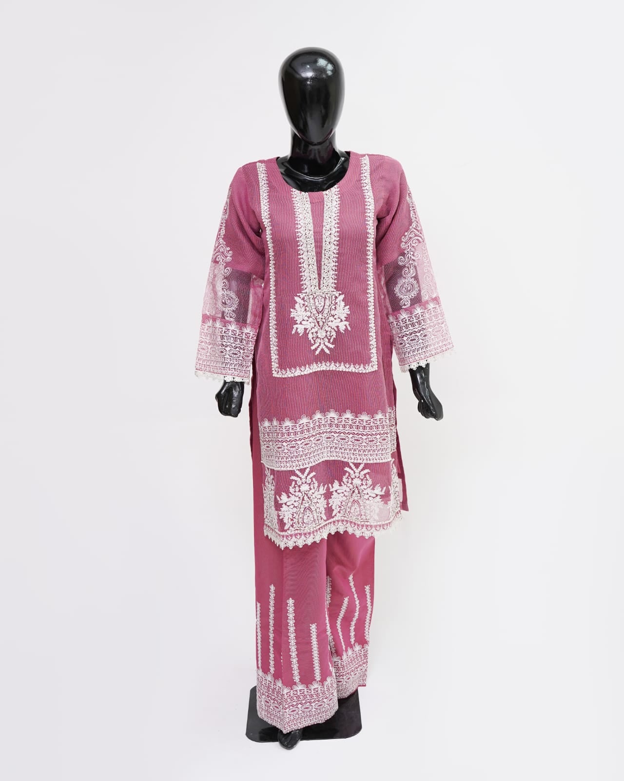 3PC Khaddi Net Kamiz Kurta Shalwar