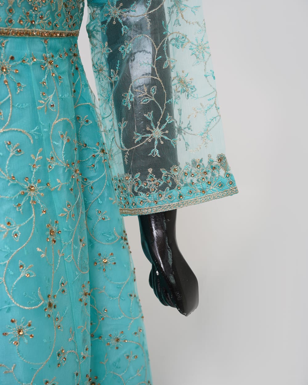 3PC Maxi Net Dupta Chamki Trouser