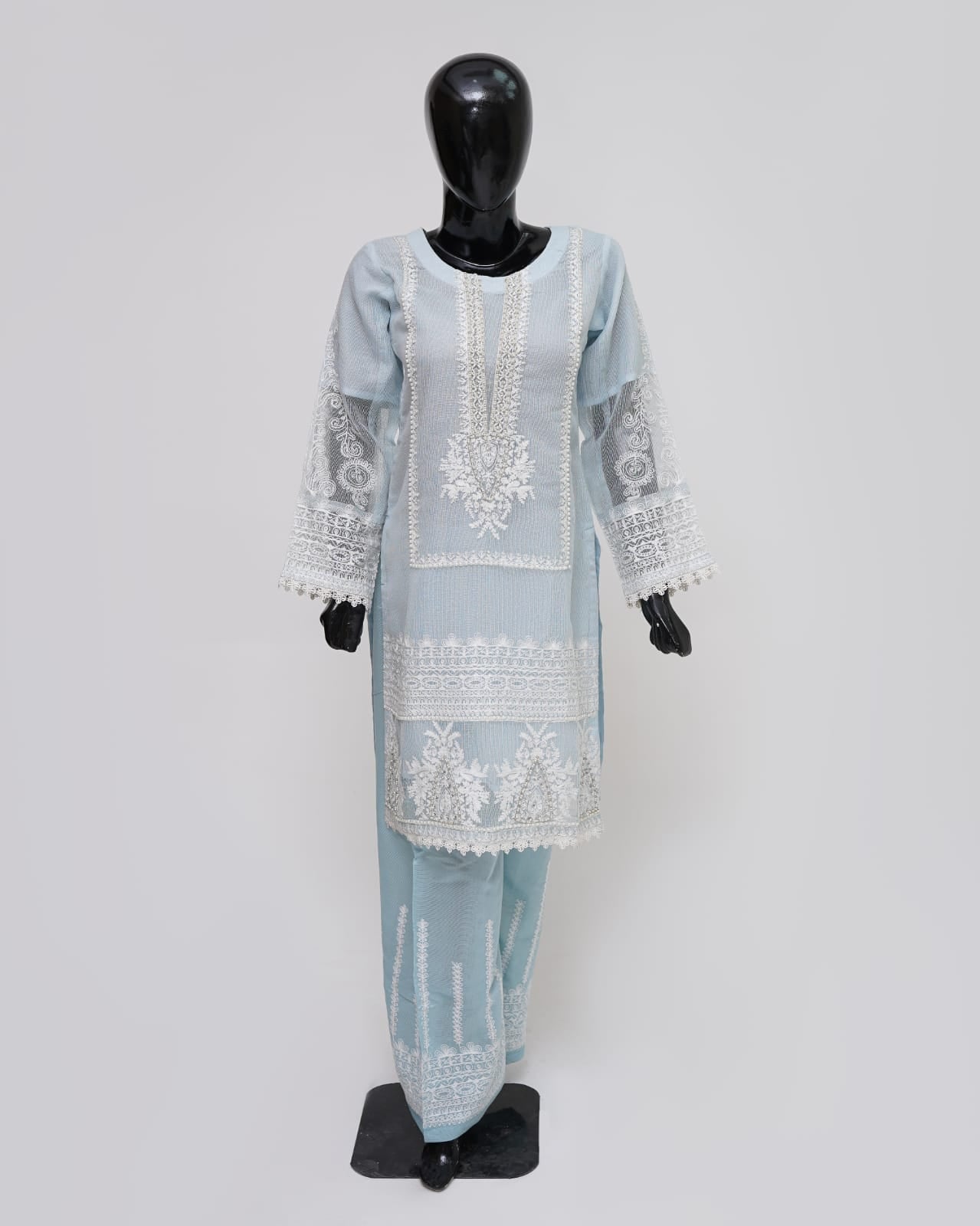 Khaddi Net Kamiz Dupatta Shalwar