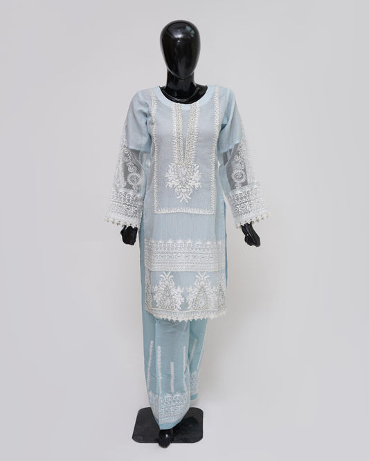 Khaddi Net Kamiz Dupatta Shalwar