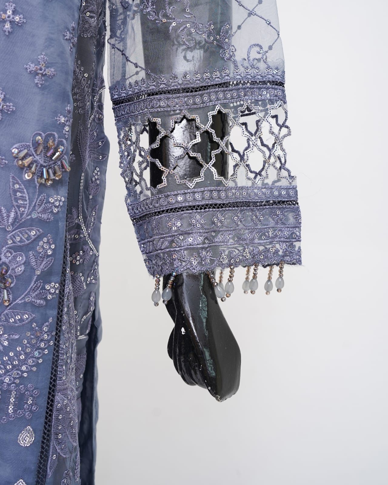 Organza kamiz bamber Dupta SIlk Slub Trouser