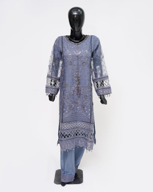 Organza kamiz bamber Dupta SIlk Slub Trouser