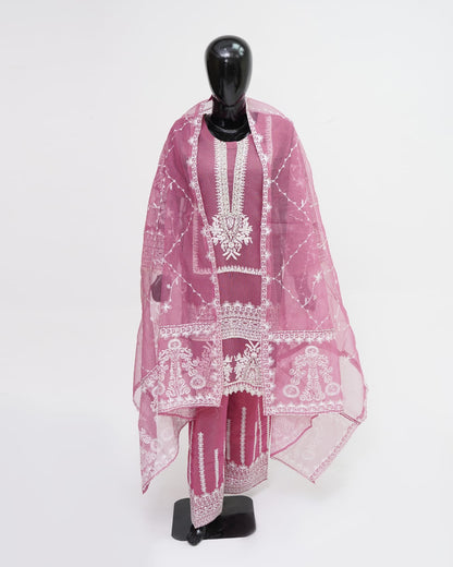 3PC Khaddi Net Kamiz Kurta Shalwar