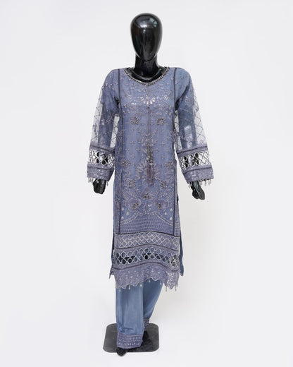 Organza kamiz bamber Dupta SIlk Slub Trouser